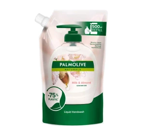PALMOLIVE NATURALS LIQUID HAND SOAP MILK & ALMOND REFILL 500ML