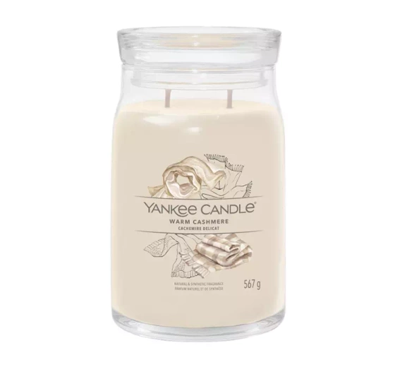 YANKEE CANDLE SIGNATURE SCENTED CANDLE WARM CASHMERE 567G