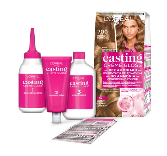LOREAL CASTING CREME GLOSS SEMI PERMANENT HAIR DYE 700 BLONDE