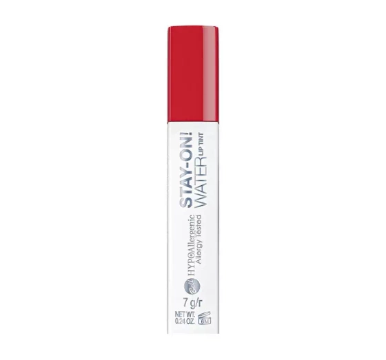 BELL HYPOALLERGENIC STAY-ON WATER LIP TINT LIPSTICK 06 LADY IN RED 7G