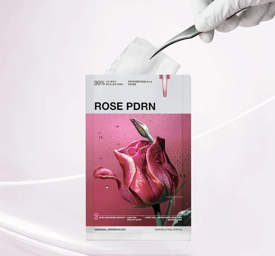 Mediheal Rose PDRN Pore-Minimising Sheet Mask 24ml
