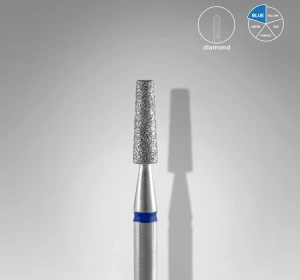 Staleks Pro Expert Diamond Nail Drill Bit Truncated Cone Blue FA70B025/8