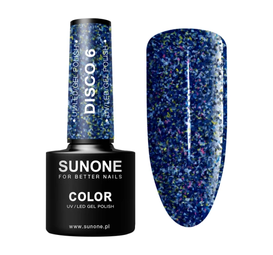 SUNONE COLOUR UV/LED GEL POLISH DISCO 6 5G 