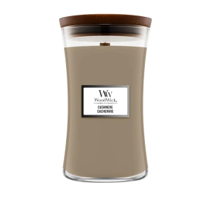 WOODWICK LARGE JAR CANDLE SCENTED CANDLE CASHMERE 610G