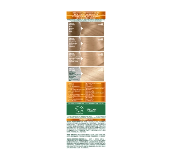 GARNIER COLOUR NATURALS PERMANENT HAIR DYE 10 VERY LIGHT BLONDE