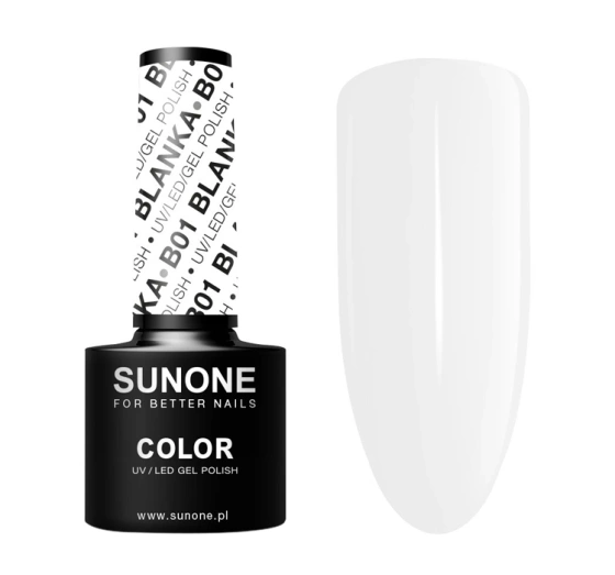 SUNONE COLOUR UV/LED GEL POLISH B01 BLANKA 5ML