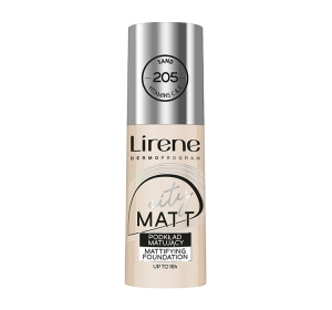 LIRENE CITY MATT FLUID MATTIFYING AND SMOOTHING FACE FOUNDATION 205 SAND 30ML