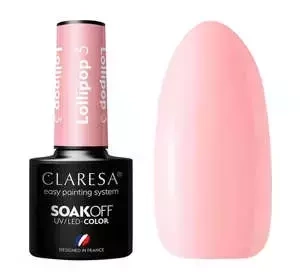 CLARESA SOAK OFF UV HYBRID NAIL POLISH LOLLIPOP 3 5ML