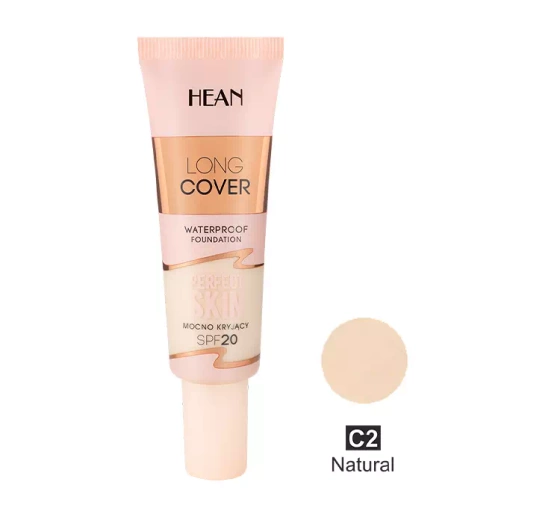 HEAN LONG COVER WATERPROOF FOUNDATION SPF20 C2 NATURAL 25ML