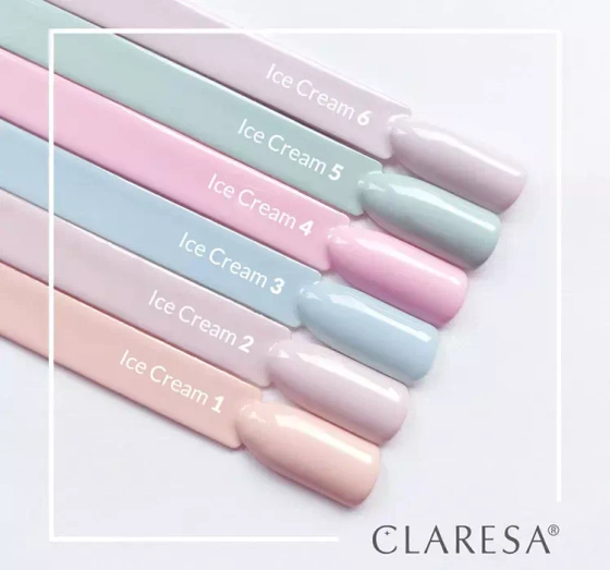 CLARESA SOAK OFF HYBRID NAIL POLISH ICE CREAM 6 5G