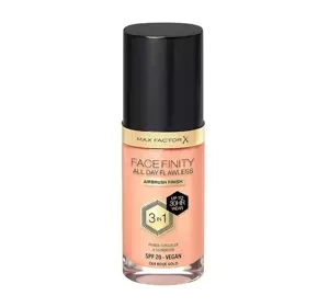 MAX FACTOR FACEFINITY ALL DAY FLAWLESS 3IN1 VEGAN FOUNDATION C64 ROSE GOLD 30ML