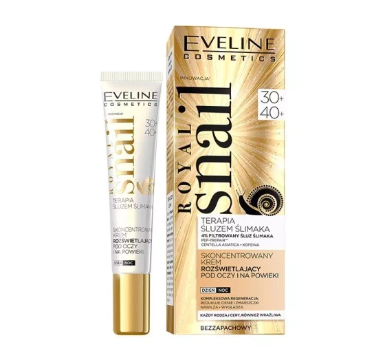 EVELINE ROYAL SNAIL MUCUS THERAPY EYE BRIGHTENING CREAM 30+ 40+ DAY/NIGHT CREAM 20ML