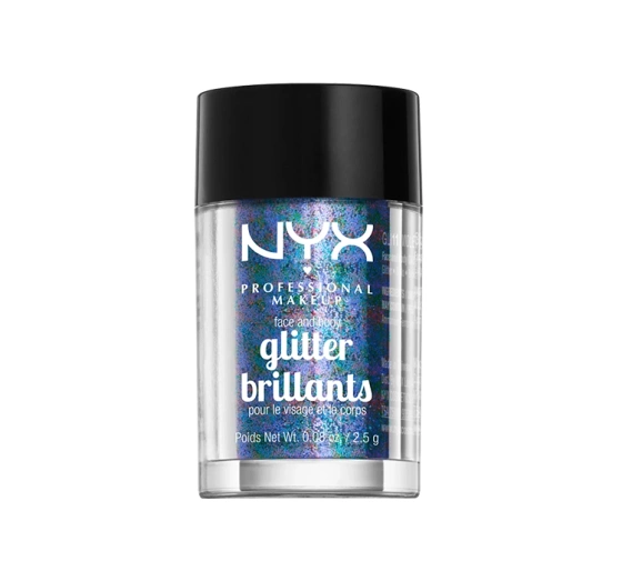NYX PROFESSIONAL MAKEUP GLITTER BRILLANTS FACE AND BODY GLITTER 11 VIOLET 2.5G