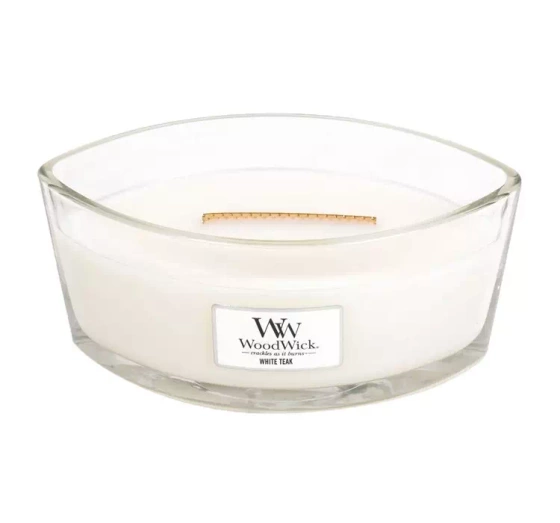 WOODWICK ELLIPSE SCENTED CANDLE WHITE TEAK 453.6G