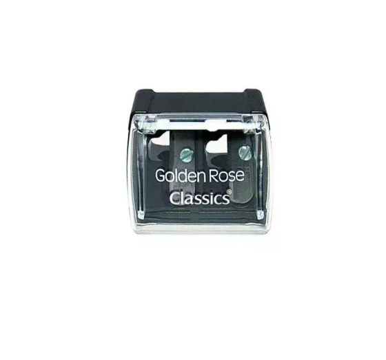 GOLDEN ROSE CLASSIC DOUBLE CRAYON SHARPENER PENCIL SHARPENER