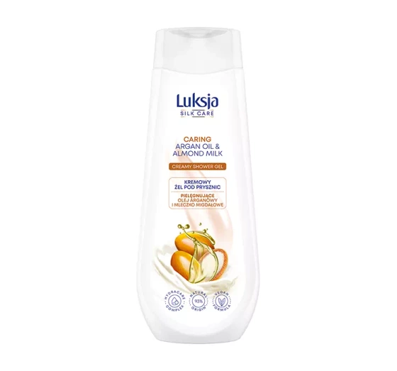 LUXJA SILK CARE CARING CREAMY SHOWER GEL WITH ARGAN OIL AND ALMOND MILK 500ML