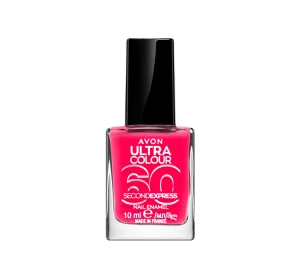 AVON ULTRA COLOR 60 SECOND EXPRESS QUICK DRYING NAIL ENAMEL FUN & FUCHSIA 10ML