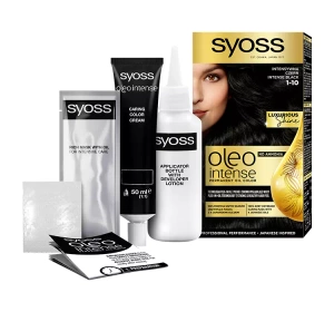 SYOSS OLEO INTENSE HAIR COLOUR WITHOUT AMMONIA 1-10 INTENSE BLACK