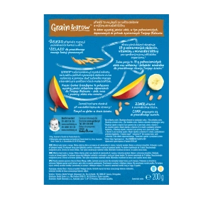 Gerber Grain & Grow milk porridge with oatmeal and wheat, Banana and Mango, for infants after 8 months, 200g