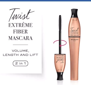 BOURJOIS TWIST EXTREME FIBER MASCARA 24 BLACK 8ML