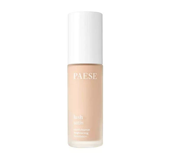 PAESE LUSH SATIN VITAMIN BRIGHTENING FOUNDATION 30 PORCELAIN 30ML