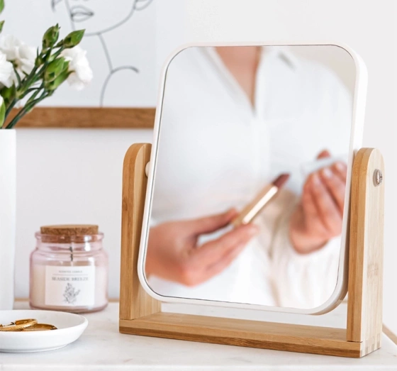 TOP CHOICE BAMBOO COSMETIC MIRROR 85802