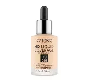 CATRICE HD LIQUID COVERAGE LIQUID FOUNDATION 002 PORCELAIN BEIGE 30ML