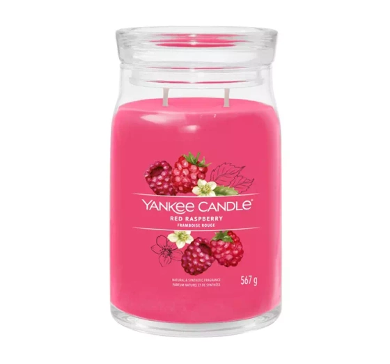 YANKEE CANDLE SIGNATURE SCENTED CANDLE RED RASPBERRY  567G