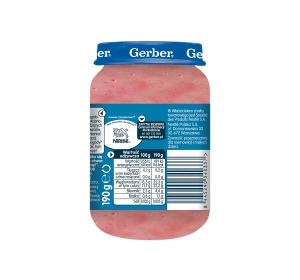 Gerber dessert after 6 months Apple-banana puree with strawberries 190g