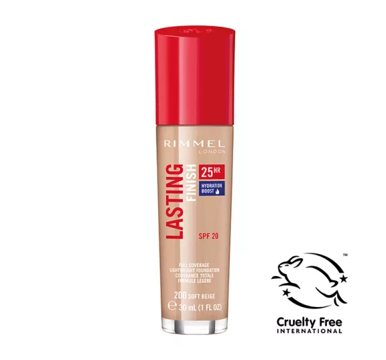 RIMMEL FOUNDATION LASTING FINISH 25H SOFT BEIGE 200