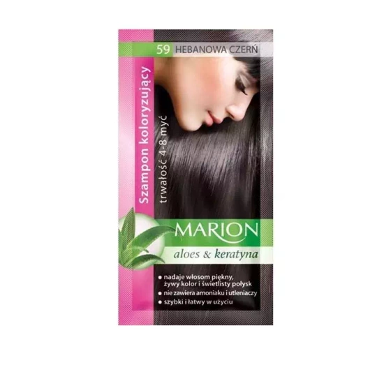 MARION HAIR COLOR SHAMPOO SACHET EBONY BLACK 59