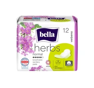 BELLA HERBS VERBENA FEMINE PADS WITH WINGS 12 PCS