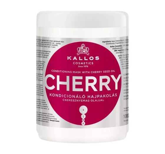 KALLOS KJMN CHERRY CHERRY HAIR MASK 1000ML