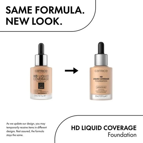 CATRICE HD LIQUID COVERAGE FOUNDATION 010 LIGHT BEIGE 30ML