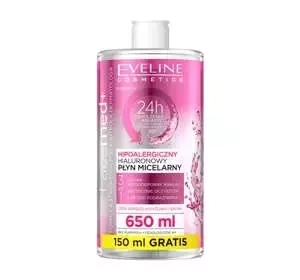 EVELINE FACEMED + HYPOALLERGENIC HYALURONIC MICELLAR WATER 650ML