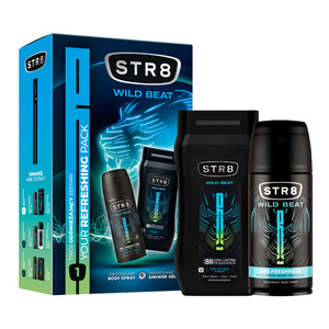 STR8 Wild Beat Deodorant Spray 150 ml + Shower Gel 250 ml