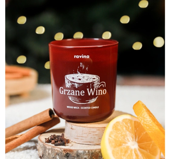 Click on photo to zoom it Ravina Mulled Wine Soy Scented Candle 175g
