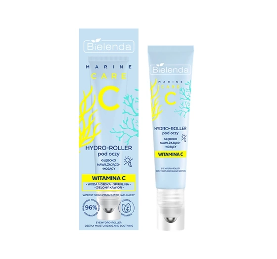 BIELENDA C MARINE CARE DEEPLY MOISTURIZING AND SOOTHING HYDRO-ROLLER UNDER EYES WITH VITAMIN C 15ML