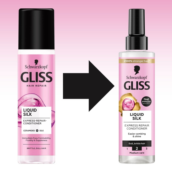 GLISS LIQUID SILK EXPRESS REPAIR CONDITIONER FOR DULL AND BRITLE HAIR 200ML 