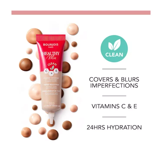 Bourjois Healthy Mix Clean Moisturising Tinted Cream 001 Fair 30ml