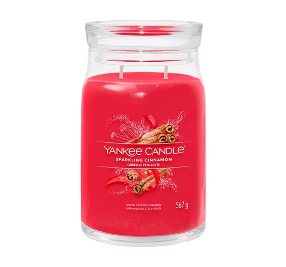 YANKEE CANDLE SIGNATURE SCENTED CANDLE SPARKLING CINNAMON 567G