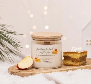 NACOMI FRAGRANCES SOY SCENTED CANDLE FRESHLY BAKED APPLE PIE 450G