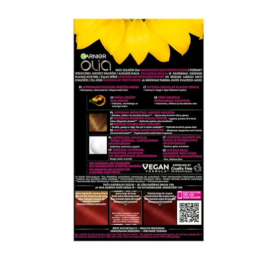 Click on photo to zoom it GARNIER OLIA PERMANENT HAIR COLOR NO AMMONIA 6.60 INTENSIVE RED