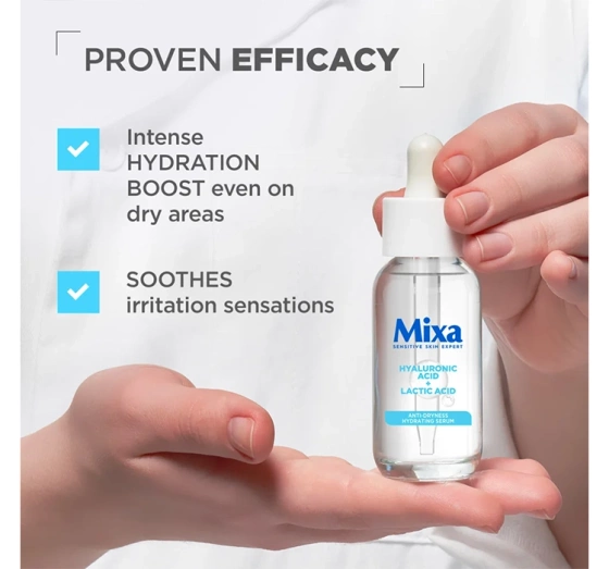 MIXA HYYDRATION BOOSTER SERUM  HYALURONIC ACID + LACTIC ACID 30ML