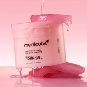 Medicube PDRN Pink Collagen Toner Gel Pads with Collagen, Pack of 70