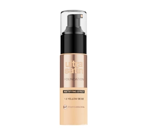 BELL PROFESSIONAL ULTRA SATIN LONG-LASTING MATTIFYING FOUNDATION 1.5 YELLOW BEIGE 30G