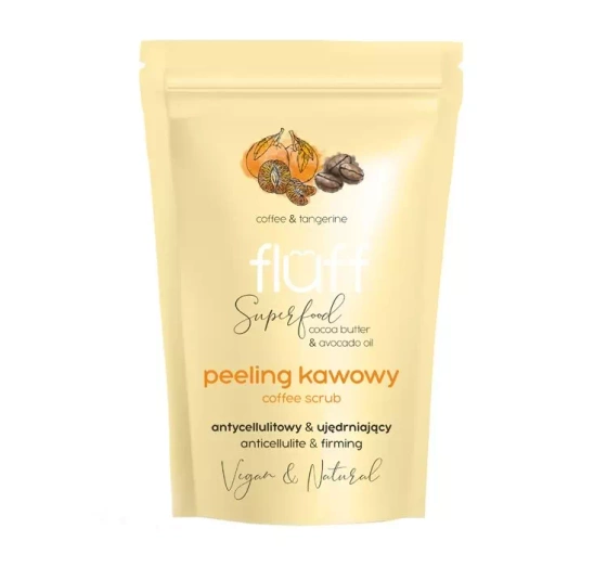 FLUFF ANTICELLULITE AND FIRMING COFFEE SCRUB COFFEE MANDARIN 100G