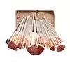 SET OF 24 PROFESSIONAL MAKE-UP BRUSHES GOLDEN CASE