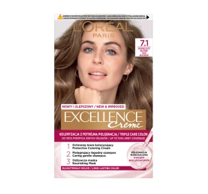 LOREAL EXCELLENCE CREME HAIR COLOUR 7.1 ASH BLONDE