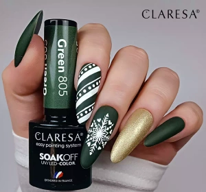 CLARESA SOAK OFF HYBRID NAIL POLISH SPARKLE 6 5G
